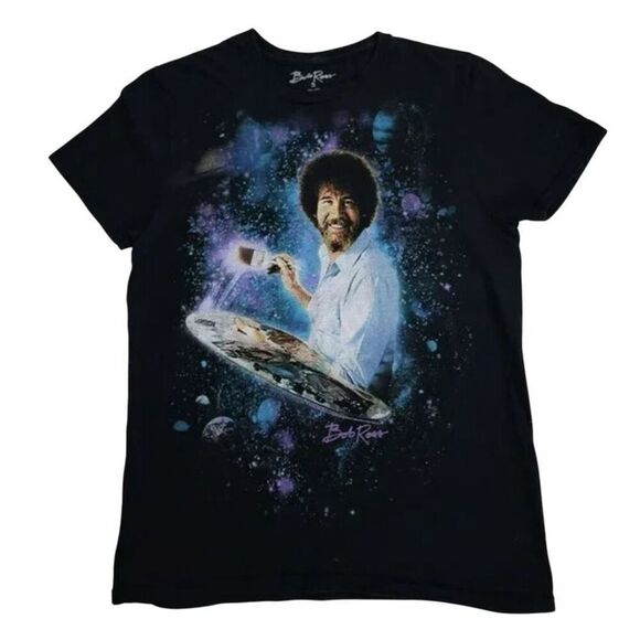 Vintage Bob Ross Magic Galaxy T-Shirt - Picture 1 of 7
